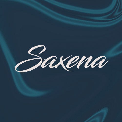 Saxena album cover