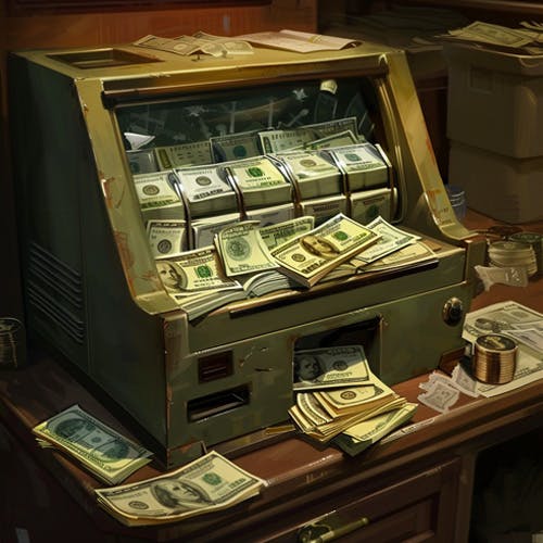 Money Counter Machine Counting Dollar Bills Royalty Free Sound