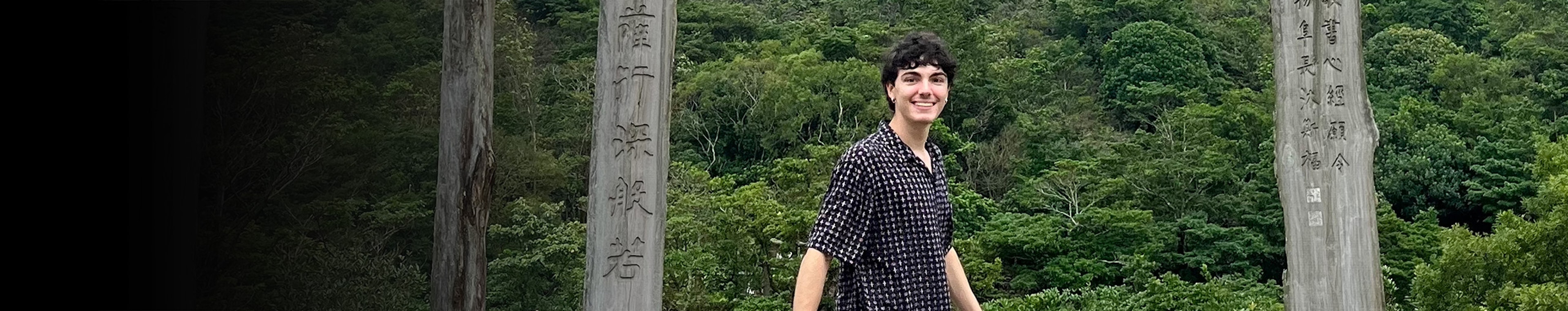 Scenic Route - a Country Road at Night, a Far Village by Lorenzo Camilli